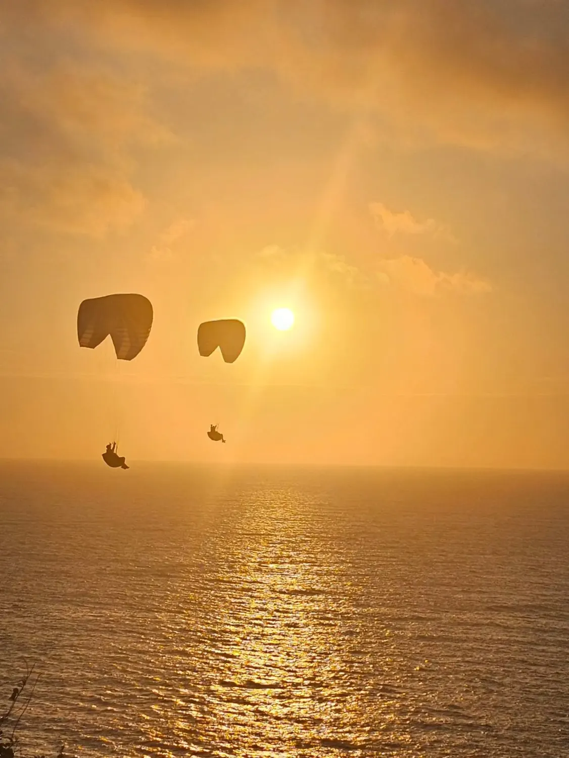Voo de parapente com o Dudu