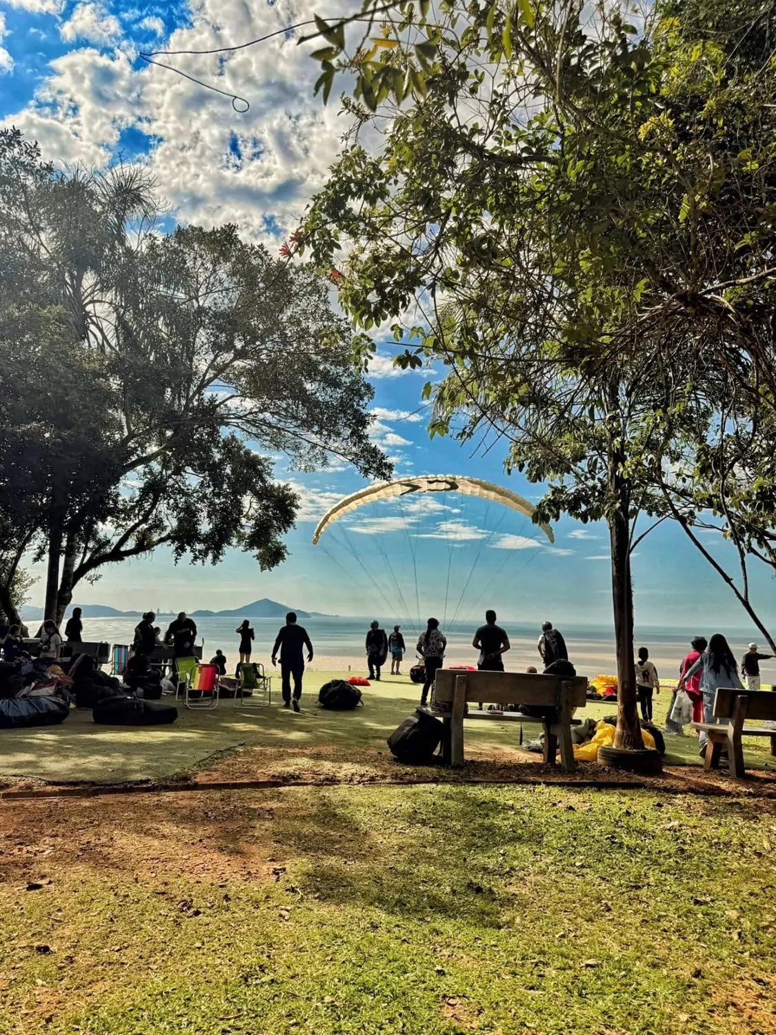 Voo de parapente em Itajaí